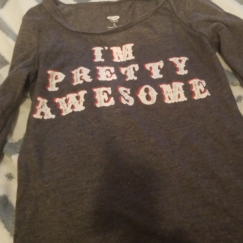 long sleeve gray shirt